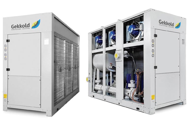 Промышленные чиллеры с воздушным охлаждением конденсатора Gekko Air E